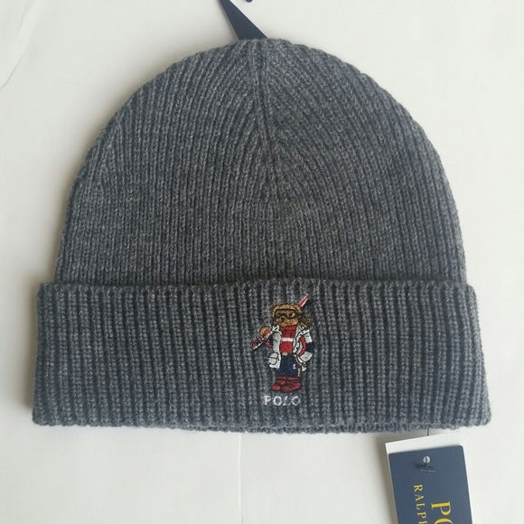 Unisex Ralph Lauren Polo Bear Beanie 